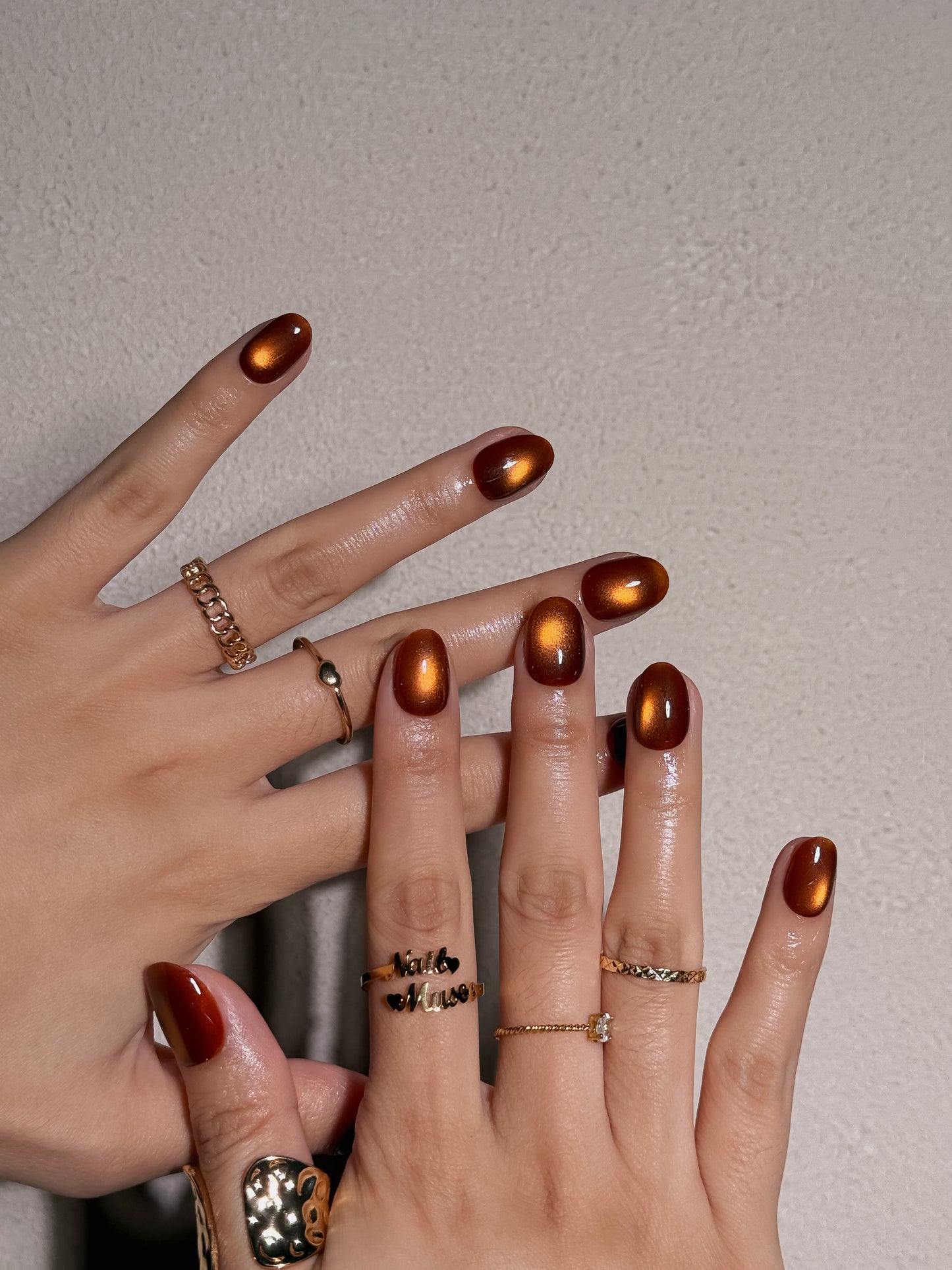 Ongles ambrés inspirés de la citrouille magique – Courge Enchantée par NailMusee